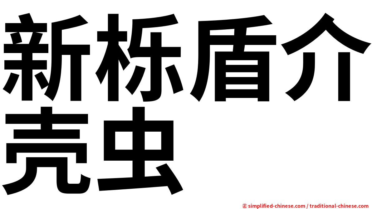 新栎盾介壳虫