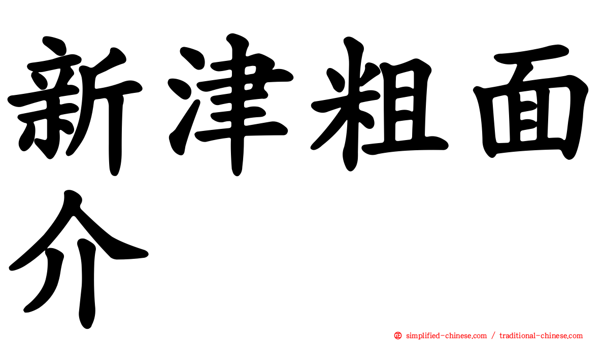 新津粗面介