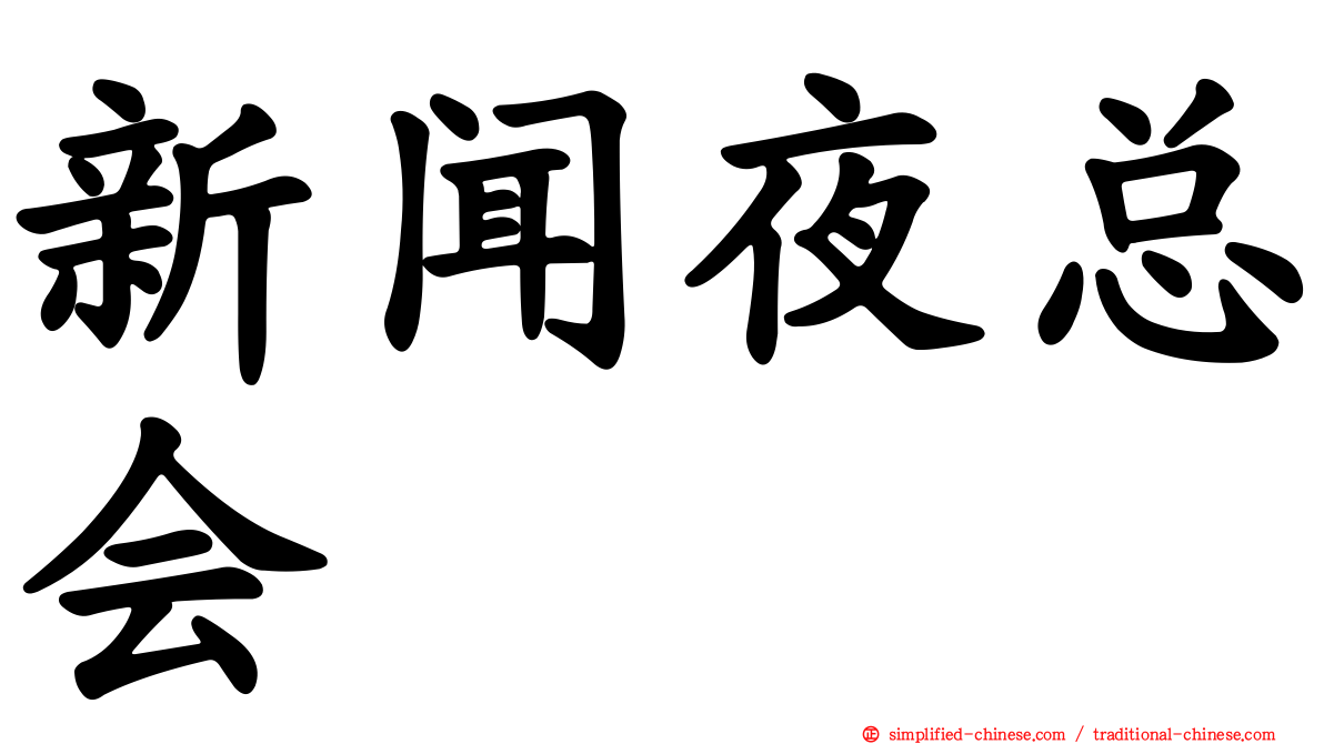 新闻夜总会