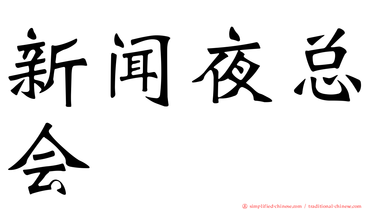 新闻夜总会