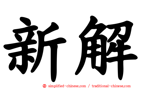 新解