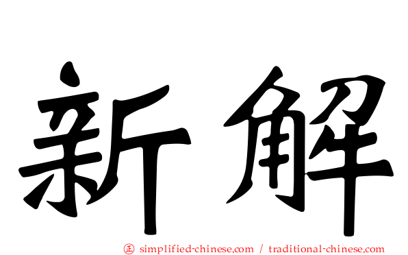 新解