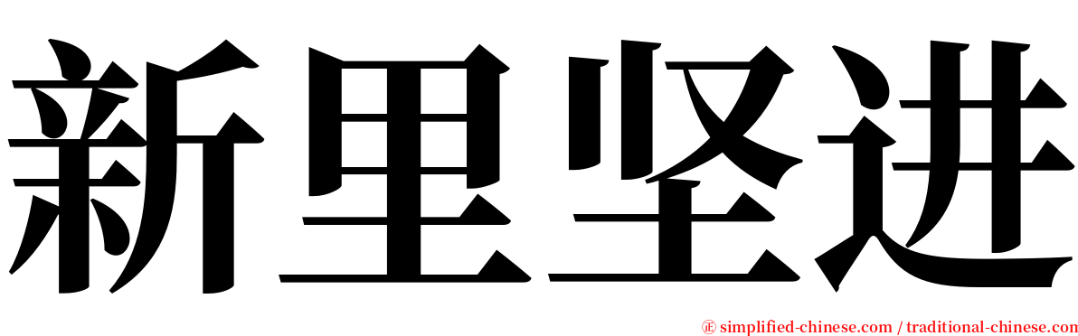 新里坚进 serif font