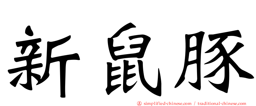 新鼠豚