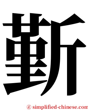 斳 serif font