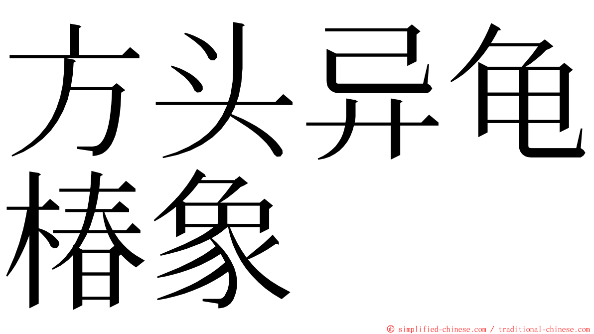方头异龟椿象 ming font
