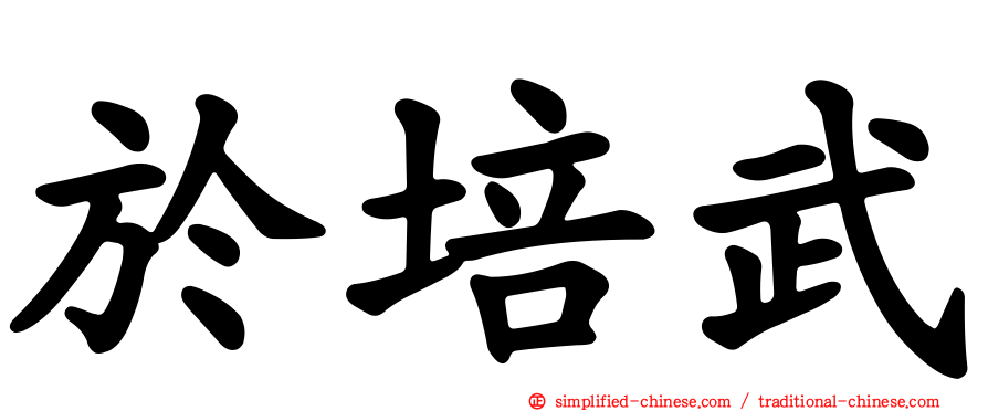 于培武