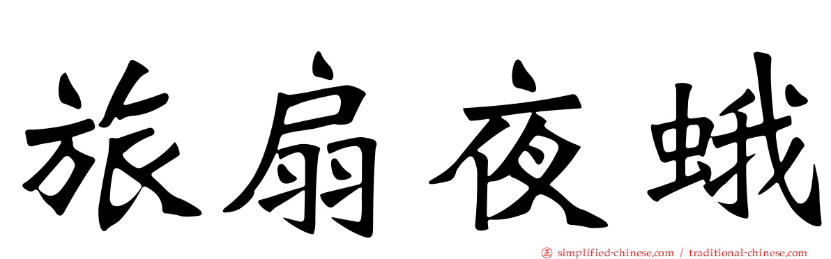 旅扇夜蛾
