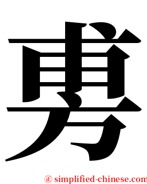 旉 serif font
