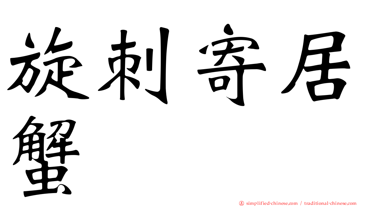 旋刺寄居蟹
