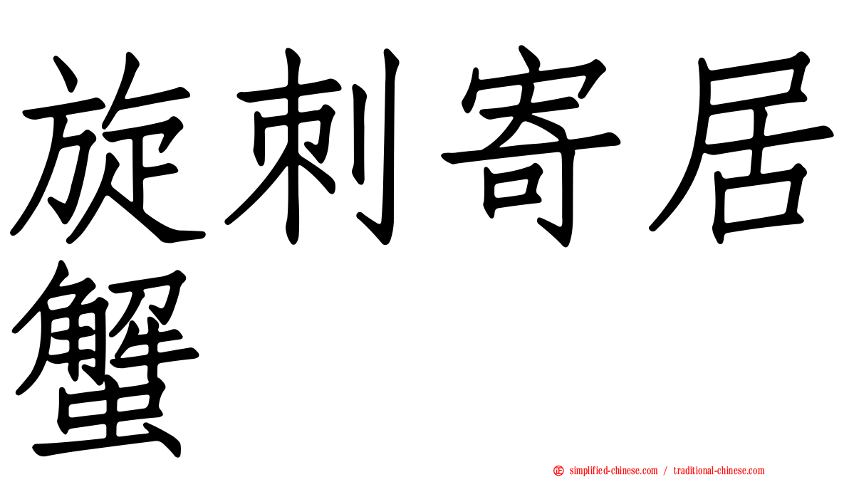 旋刺寄居蟹
