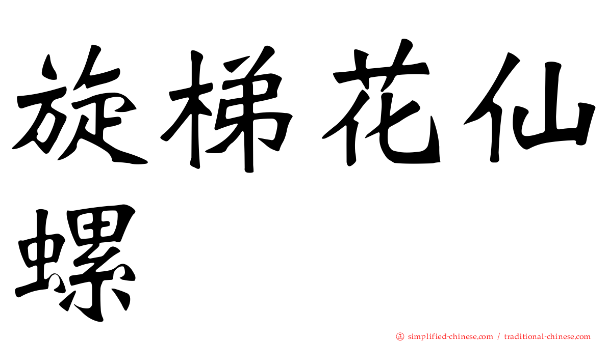 旋梯花仙螺