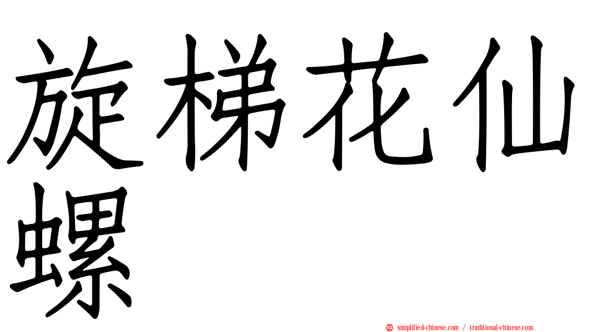 旋梯花仙螺