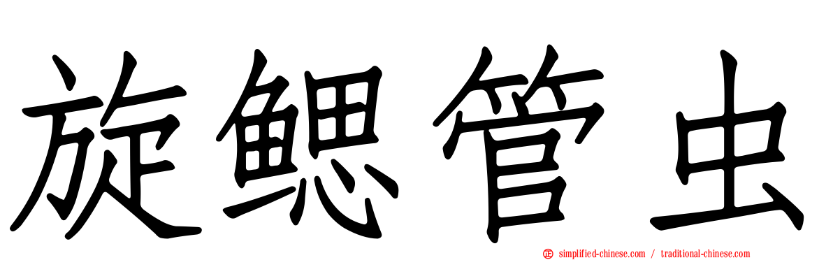 旋鳃管虫