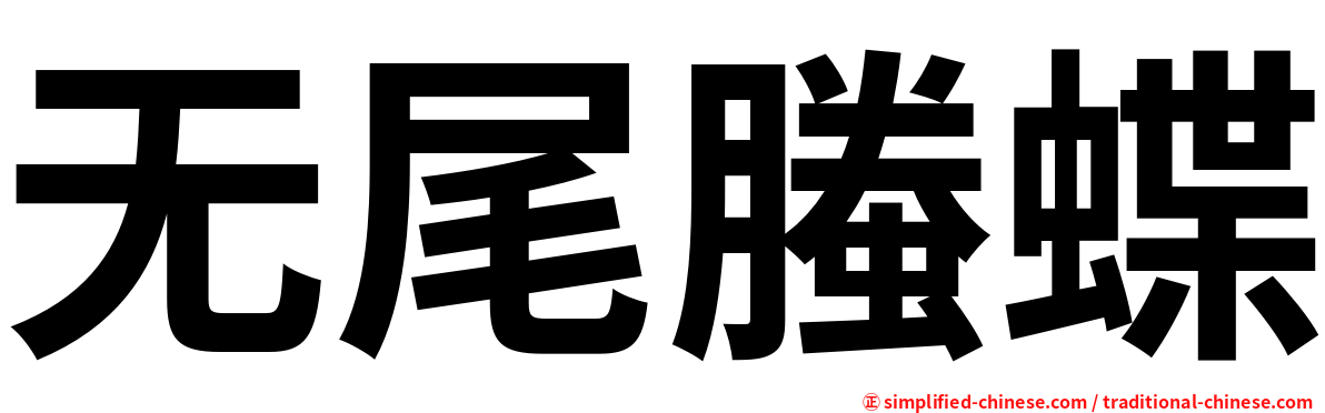 无尾螣蝶