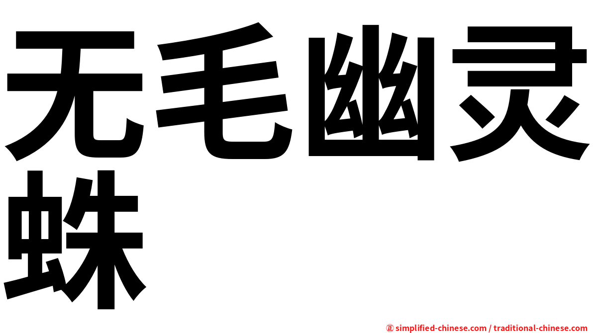 无毛幽灵蛛