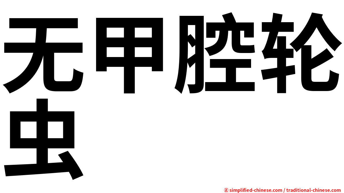 无甲腔轮虫