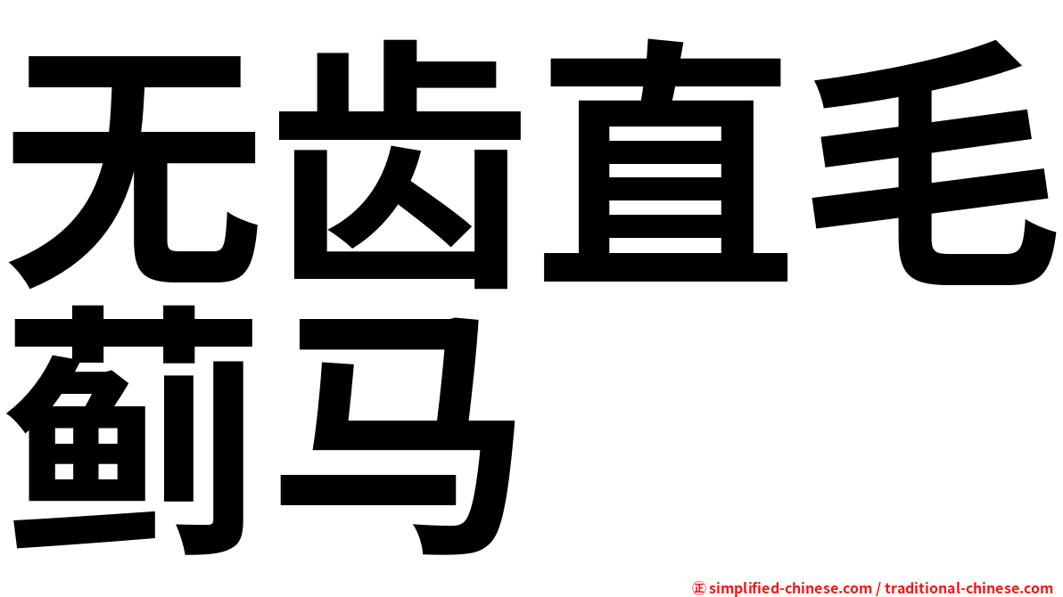 无齿直毛蓟马