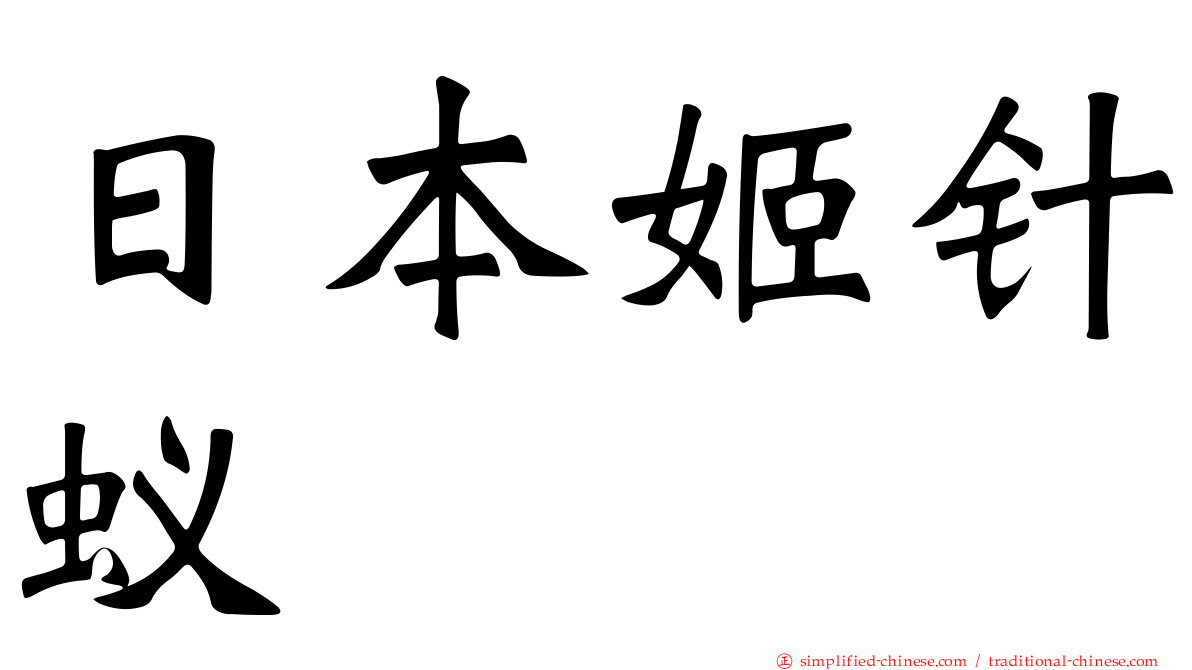 日本姬针蚁