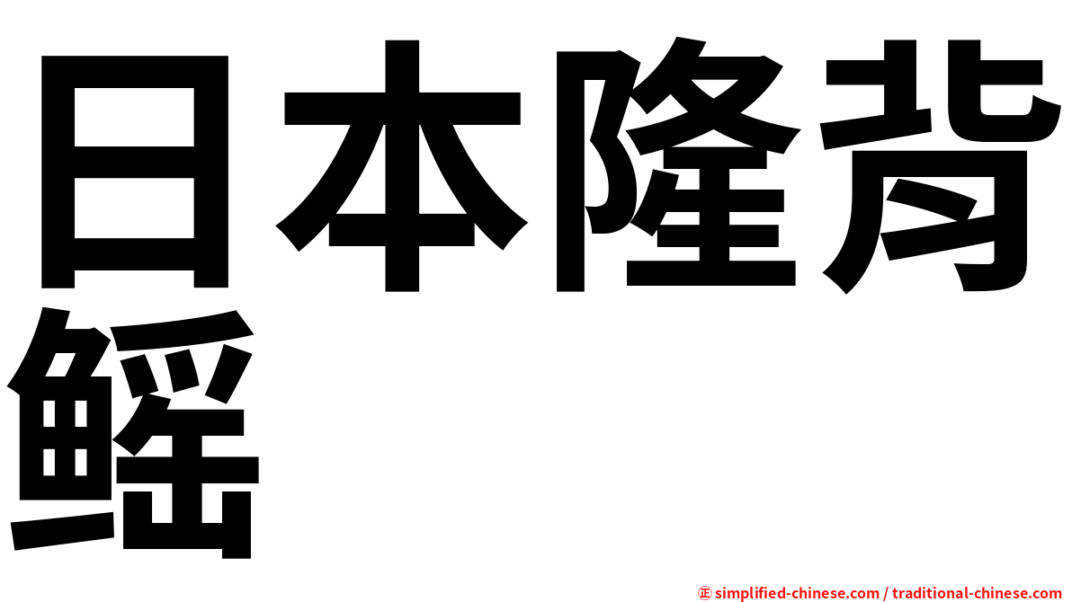 日本隆背鳐