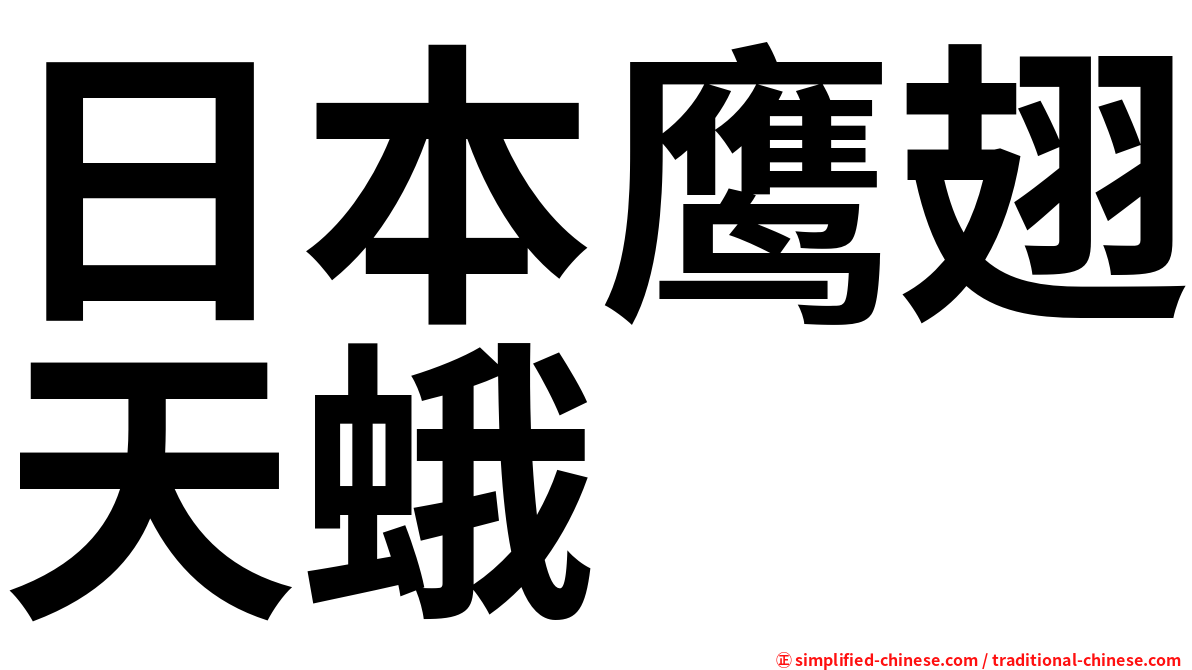 日本鹰翅天蛾