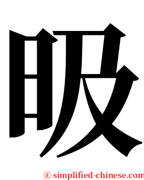 昅 serif font