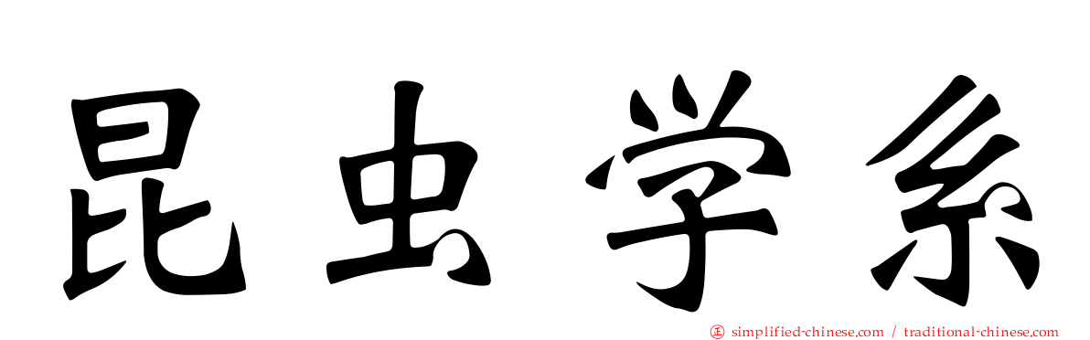 昆虫学系