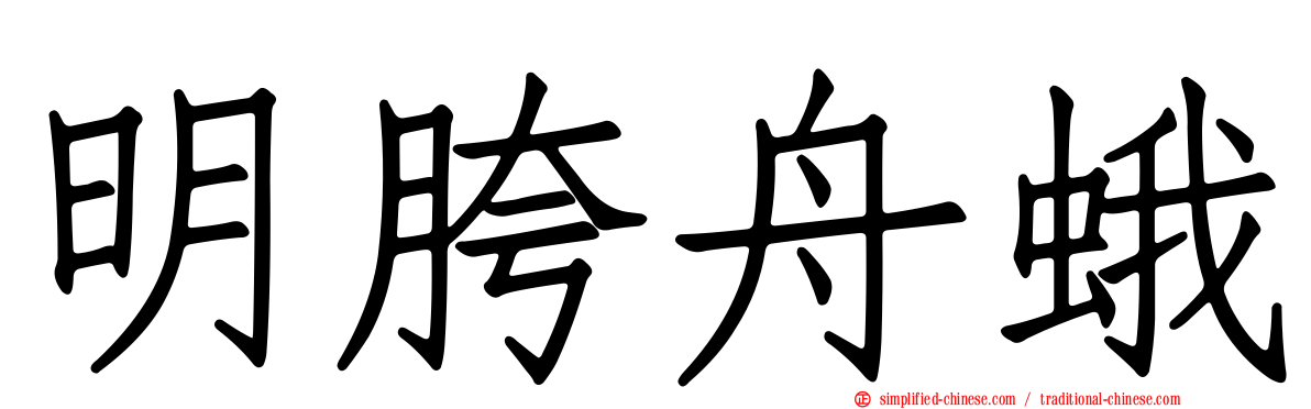 明胯舟蛾
