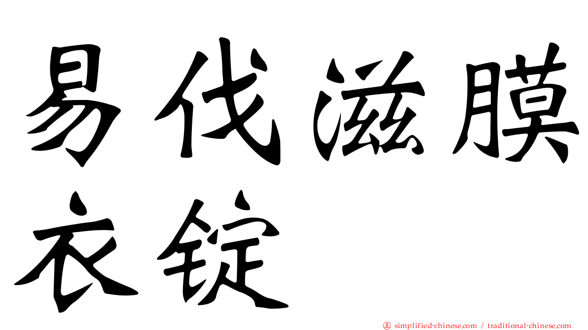 易伐滋膜衣锭