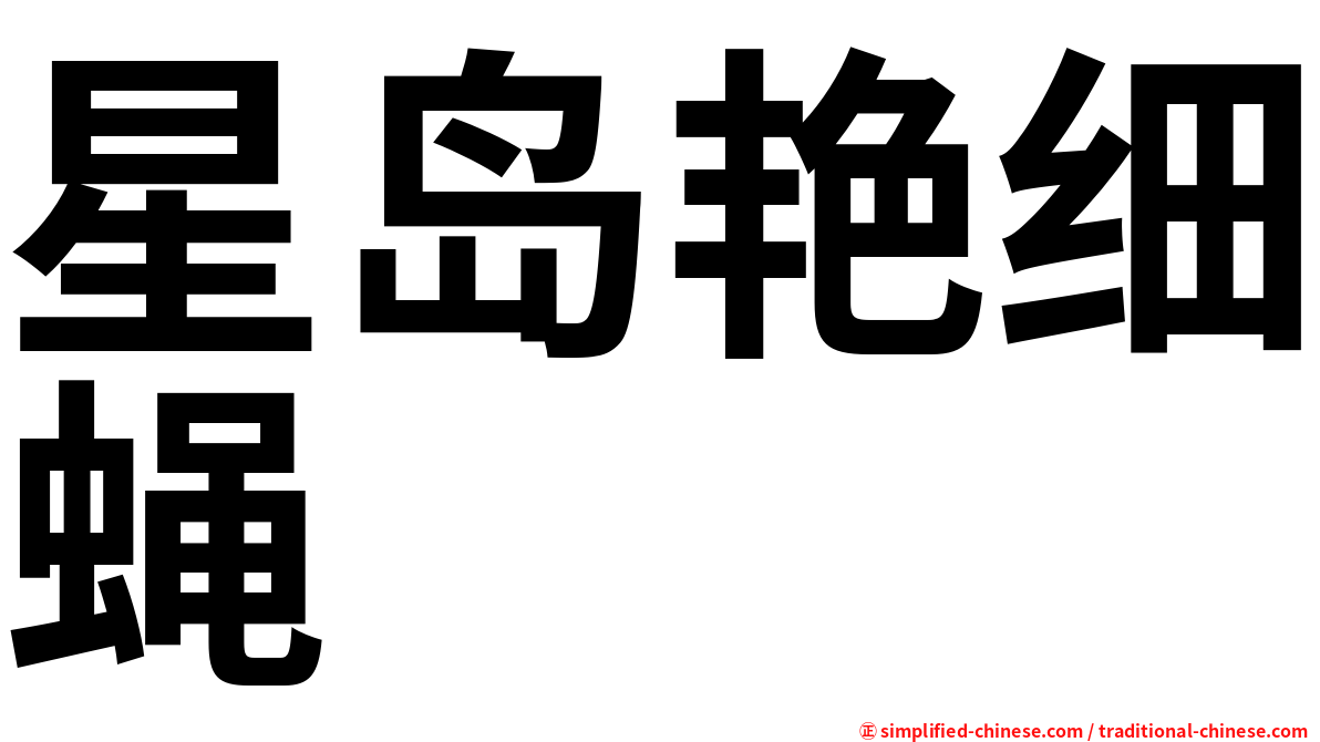 星岛艳细蝇