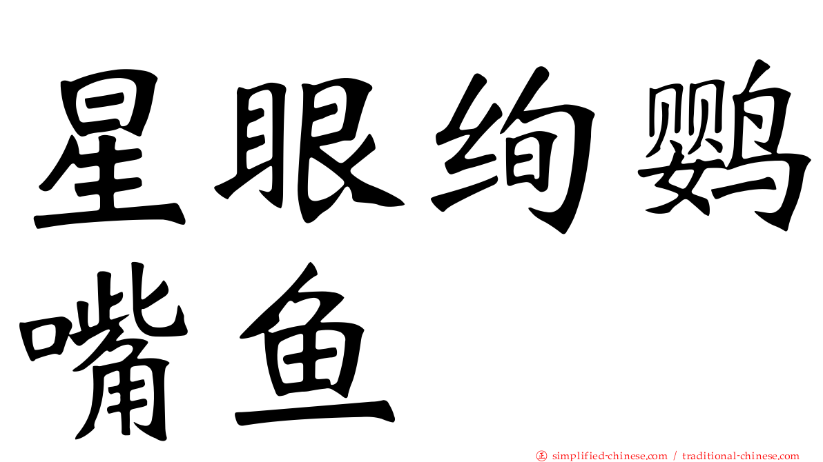 星眼绚鹦嘴鱼