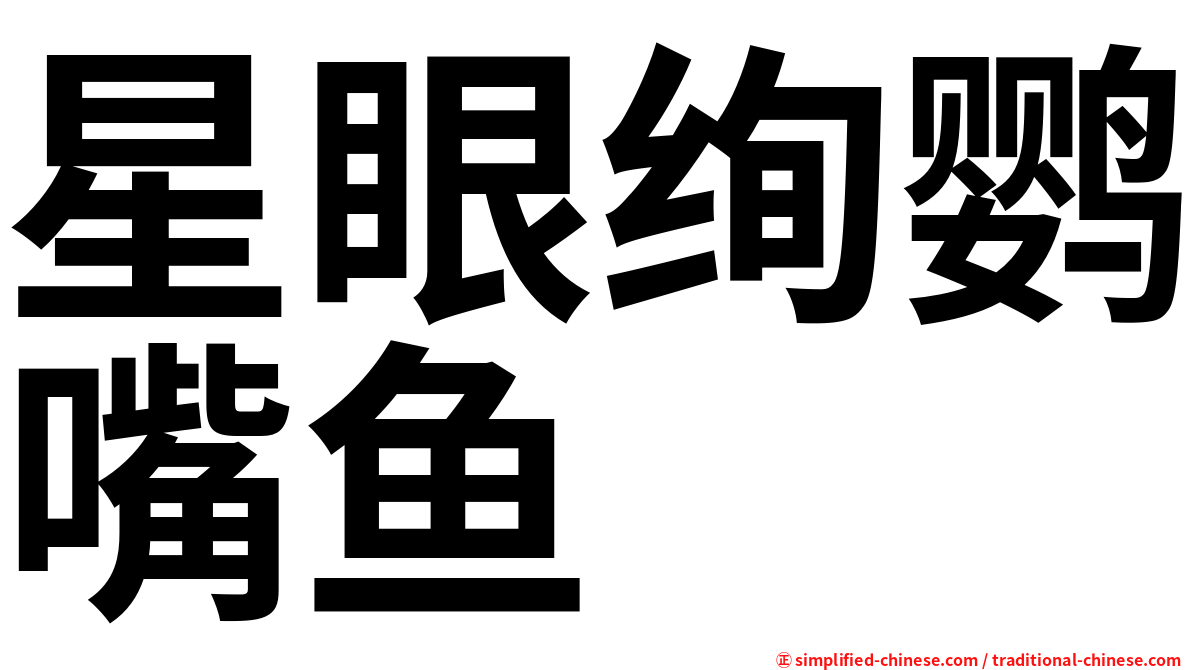 星眼绚鹦嘴鱼
