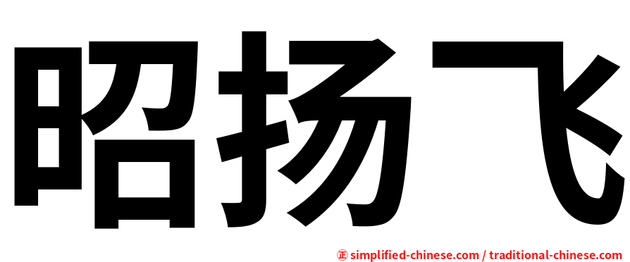 昭扬飞