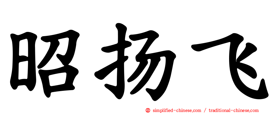昭扬飞