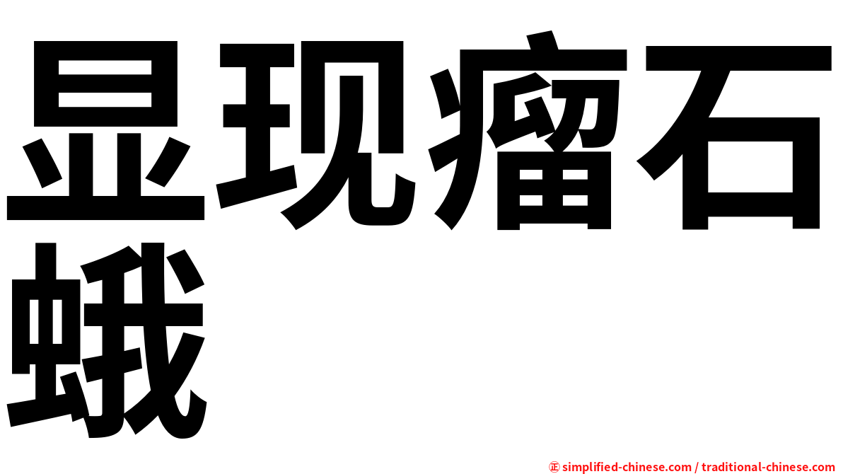 显现瘤石蛾