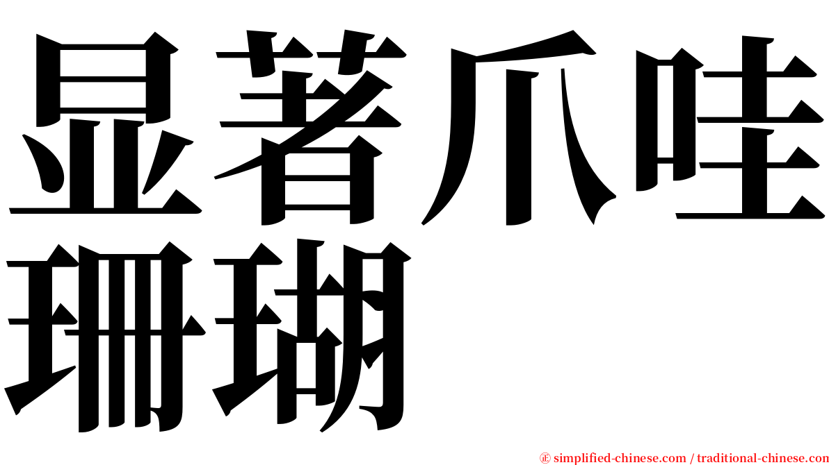 显著爪哇珊瑚 serif font