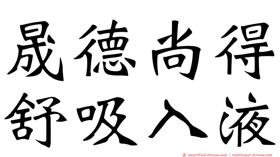 晟德尚得舒吸入液