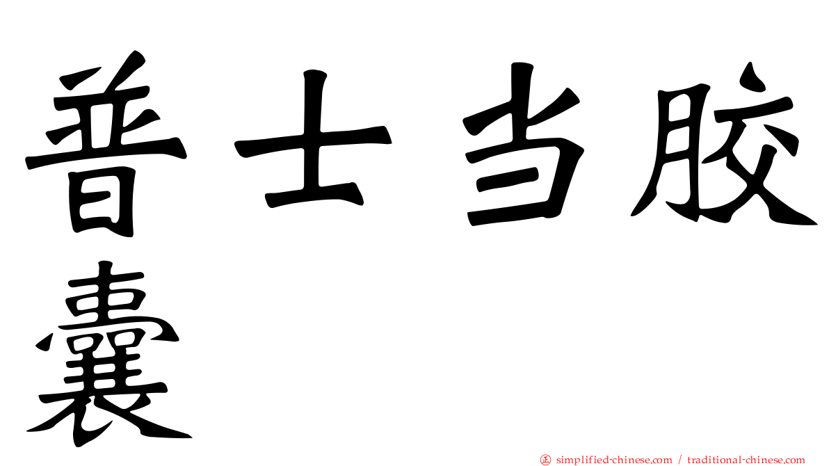 普士当胶囊