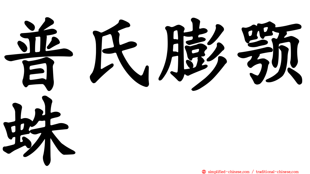 普氏膨颚蛛