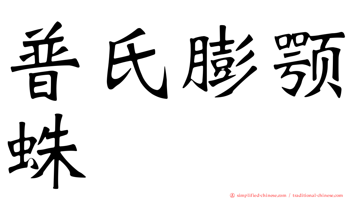 普氏膨颚蛛