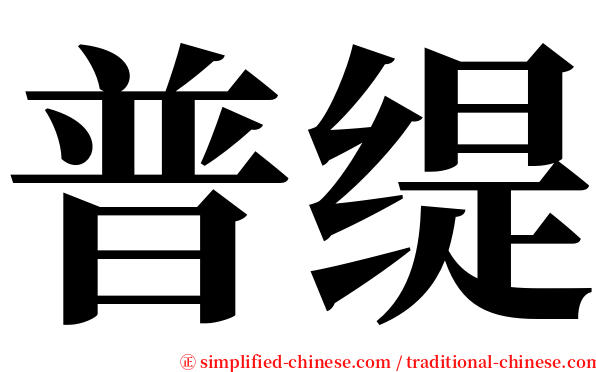 普缇 serif font