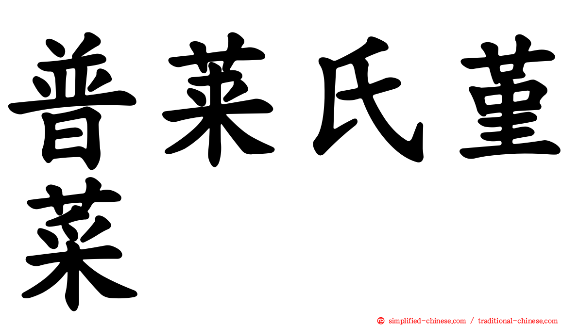 普莱氏堇菜