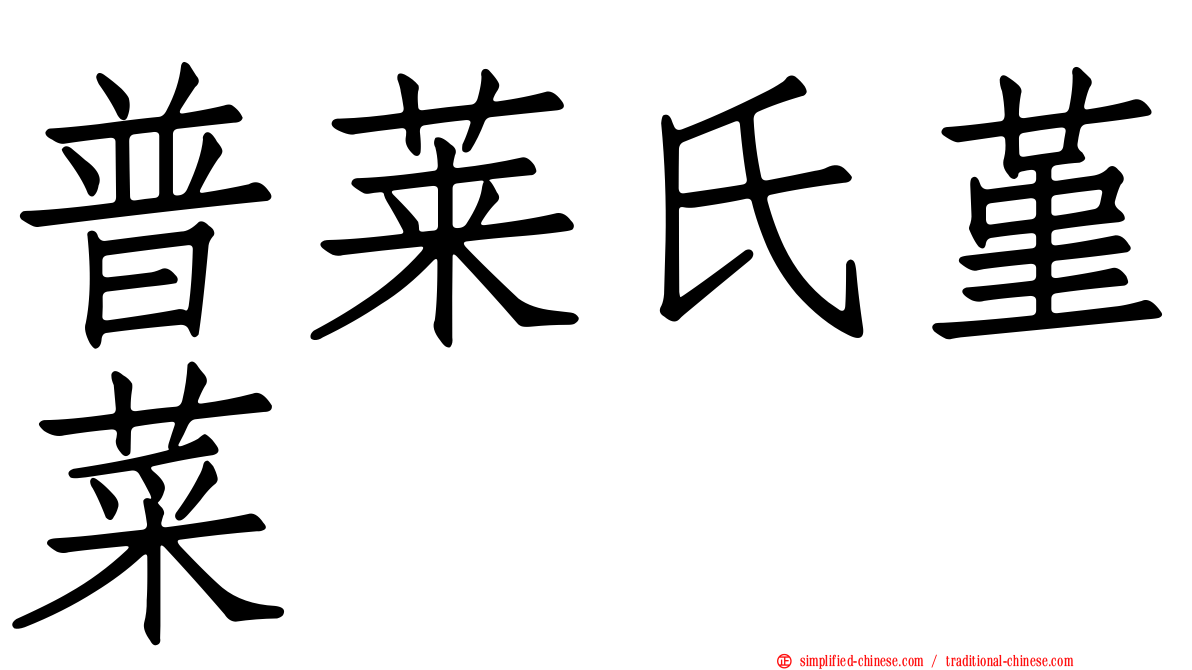 普莱氏堇菜