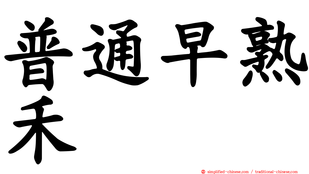普通早熟禾
