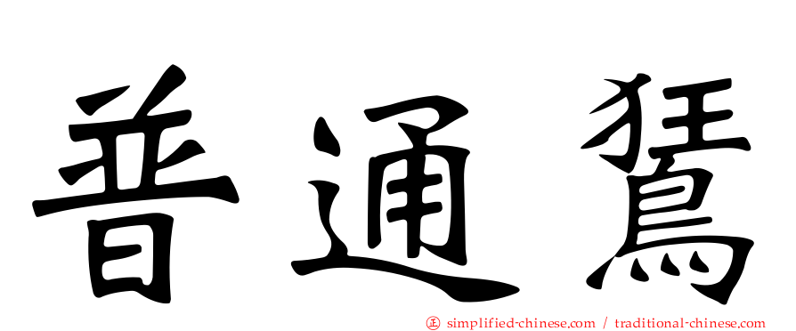 普通𫛭