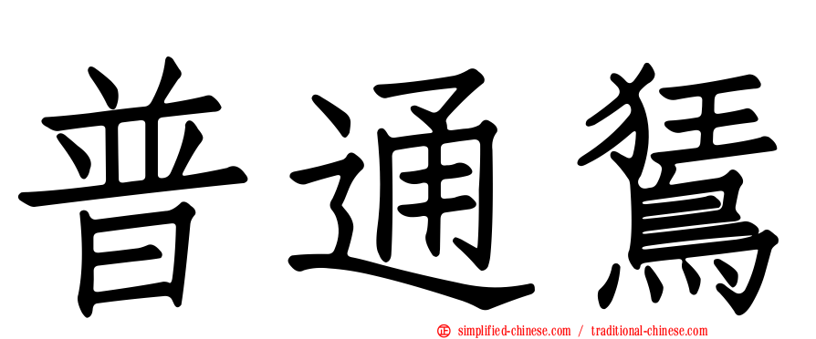 普通𫛭