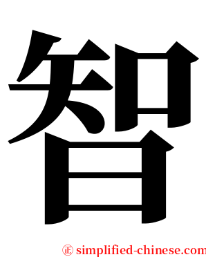 智 serif font