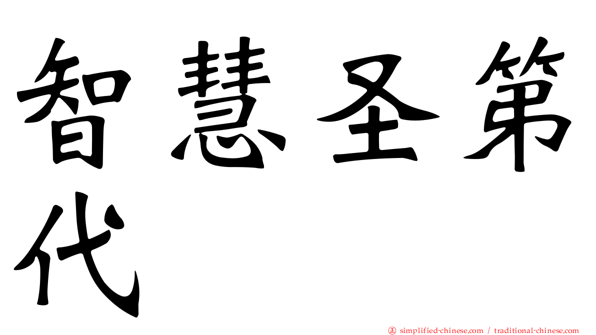 智慧圣第代