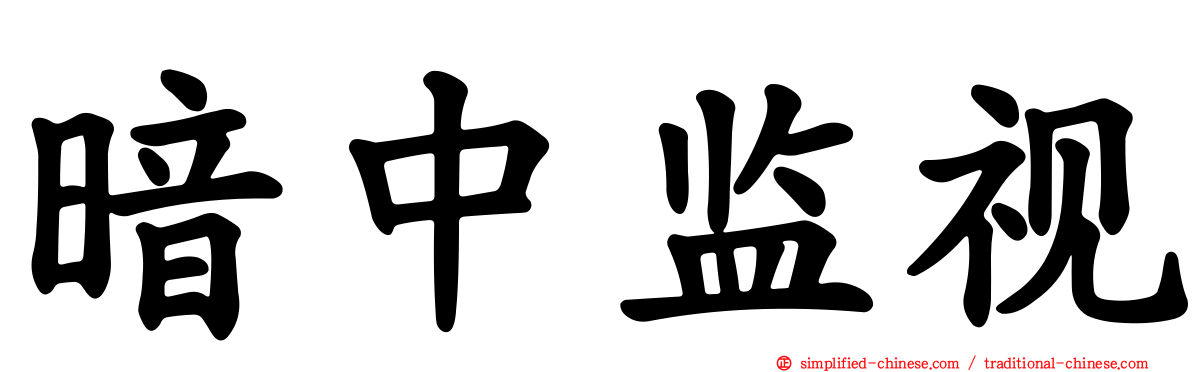 暗中监视