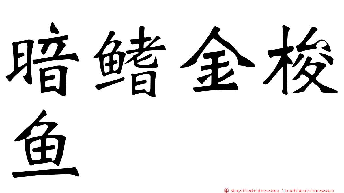 暗鳍金梭鱼